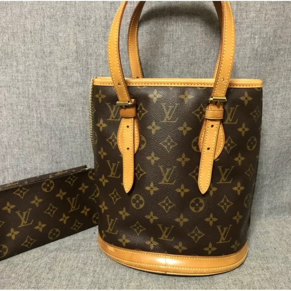 Authentic Vintage Louis Vuitton Bucket Bag pm with pouch in excellent condition
